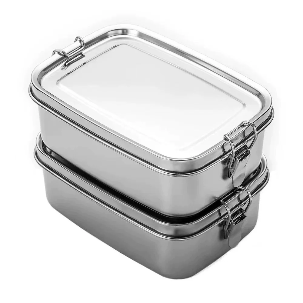 Bento Box Two Tier - Stainless Steel Lunch Box for Kids