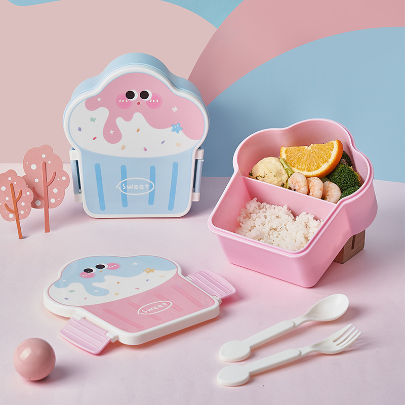 Bento Box Two Tier - Cute Bento Lunch Box School Heater