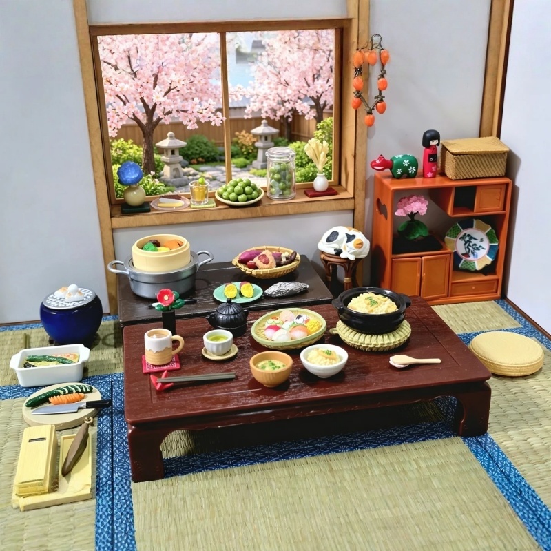 Japanese Lifestyle In Japanese - In-stock Authentic RE-MENT Petit Sample Food