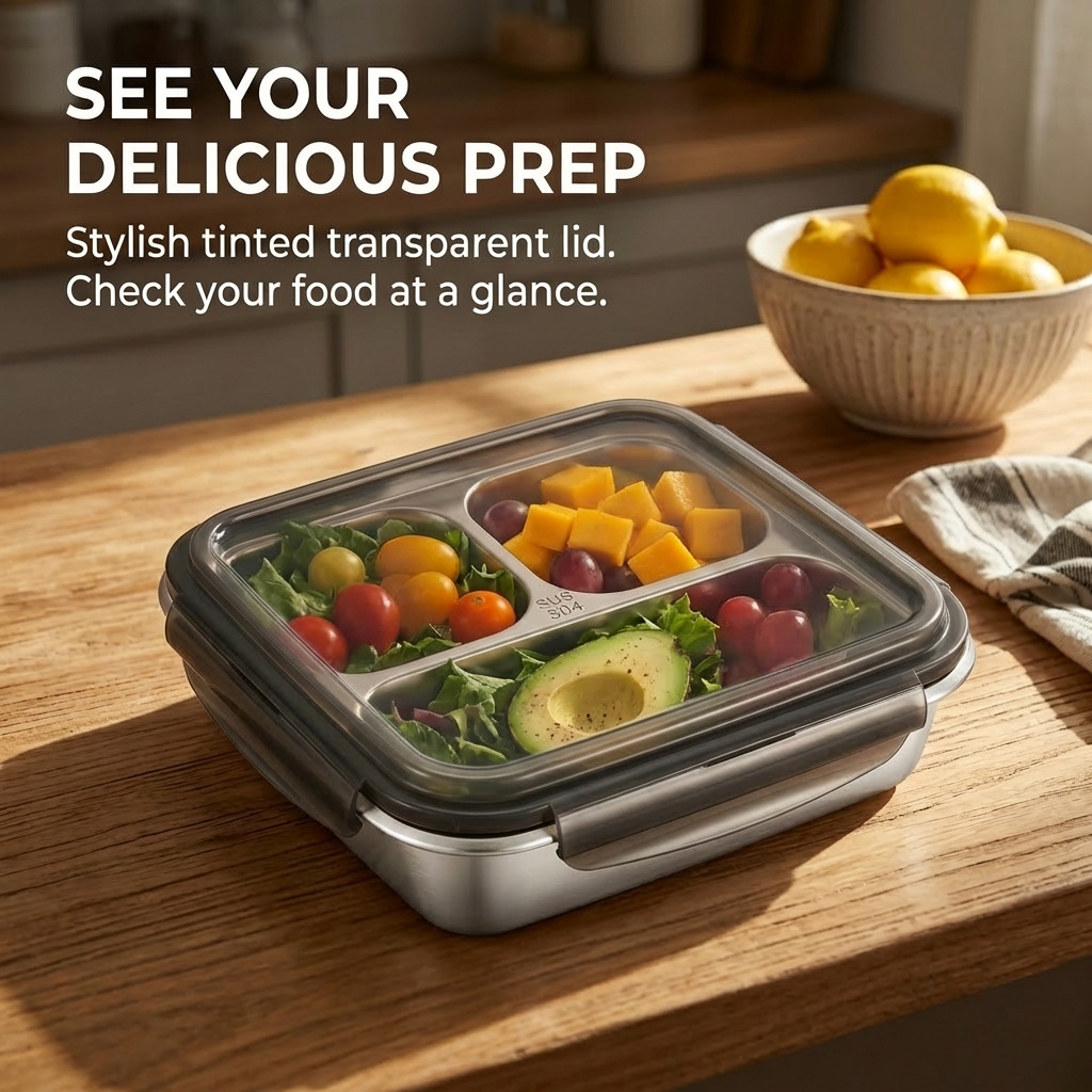 Large Capacity Lunch Container - Bento Box Two Tier recension och pris