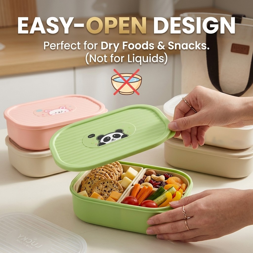 Portable Divided Plastic Lunch - Bento Box Two Tier recension och pris