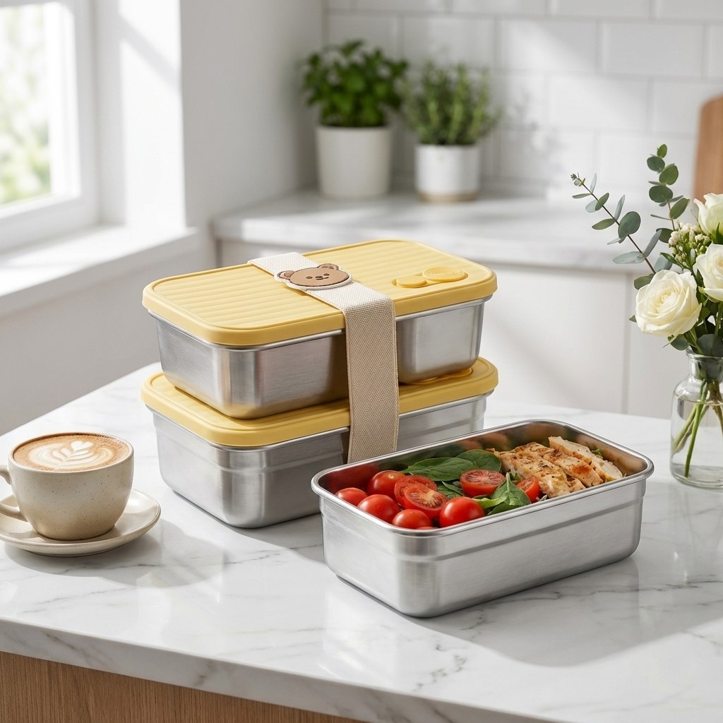304 Stainless Steel Bento Lunc - Bento Box Two Tier recension och pris