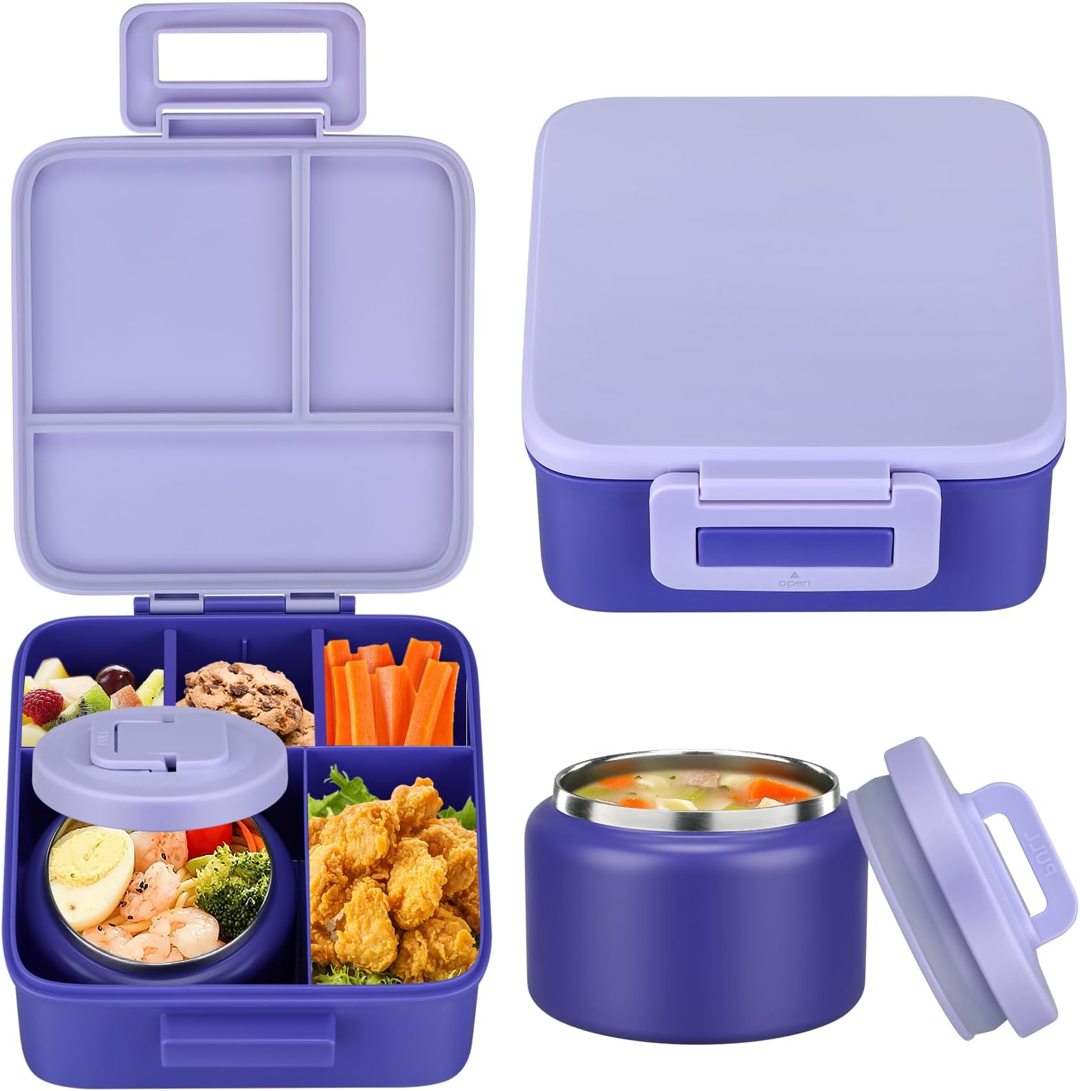 1 Set Bento Lunch Box for Kids - Bento Box Two Tier recension och pris