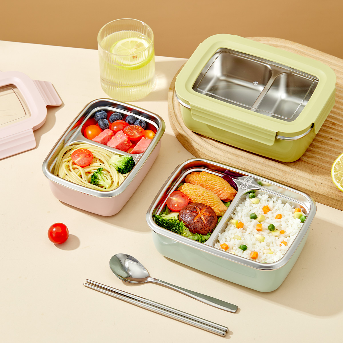 Microwave 304 Stainless Steel  - Bento Box Two Tier recension och pris