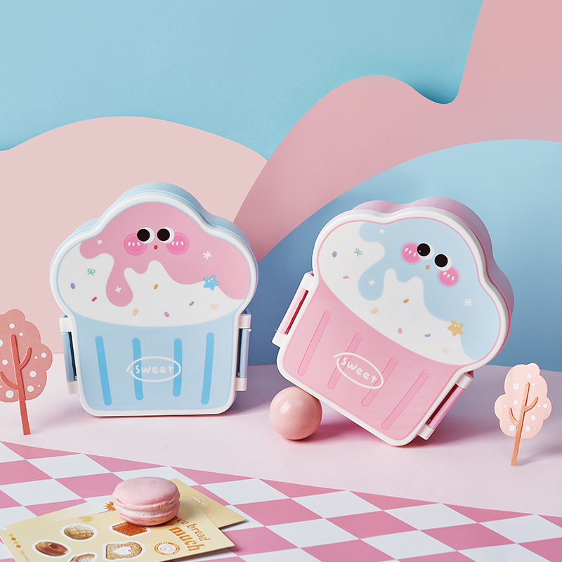 Cute Bento Lunch Box School He - Bento Box Two Tier recension och pris