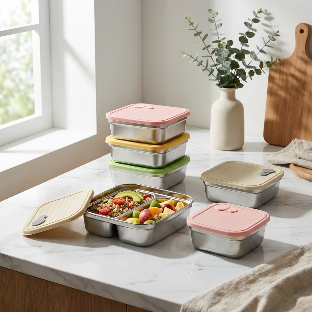 304 Stainless Steel Lunch Box  - Bento Box Two Tier recension och pris