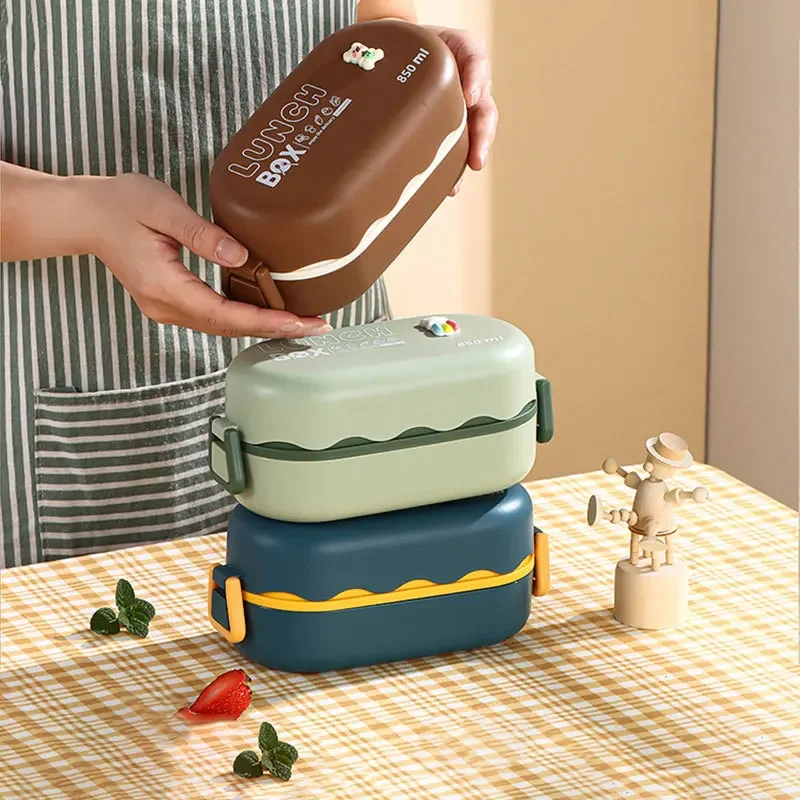850ML Lunch Box Double-layer P - Bento Box Two Tier recension och pris