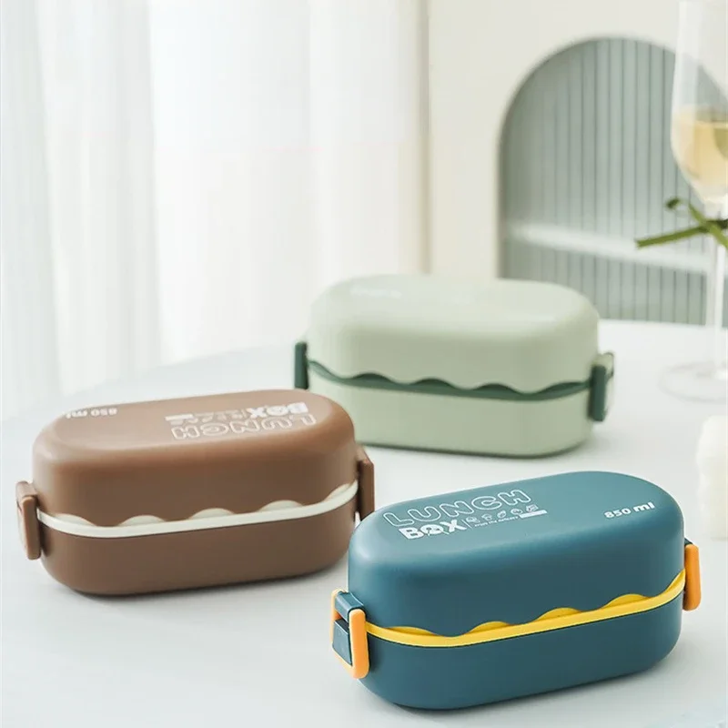 850ML Lunch Box Double-layer P - Bento Box Two Tier recension och pris