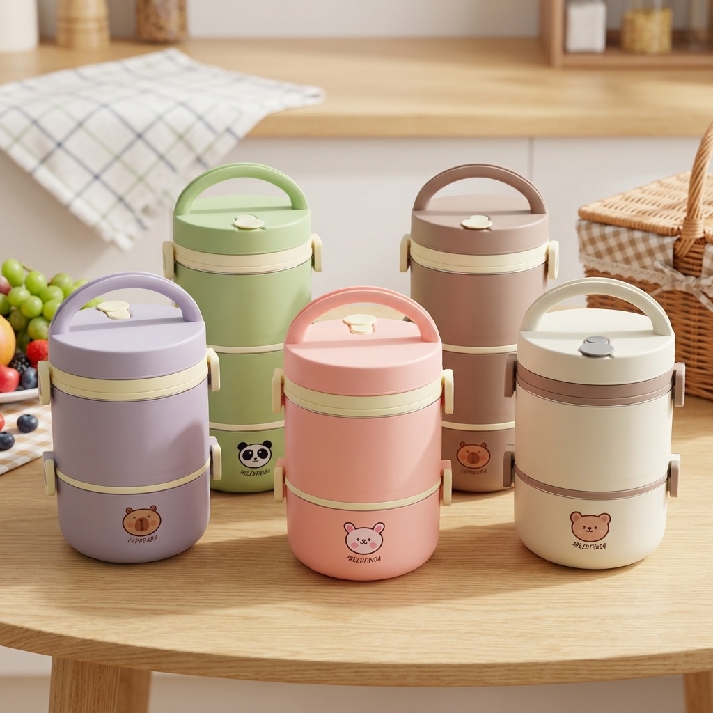 304 Stainless Steel Thermal Lu - Bento Box Two Tier recension och pris