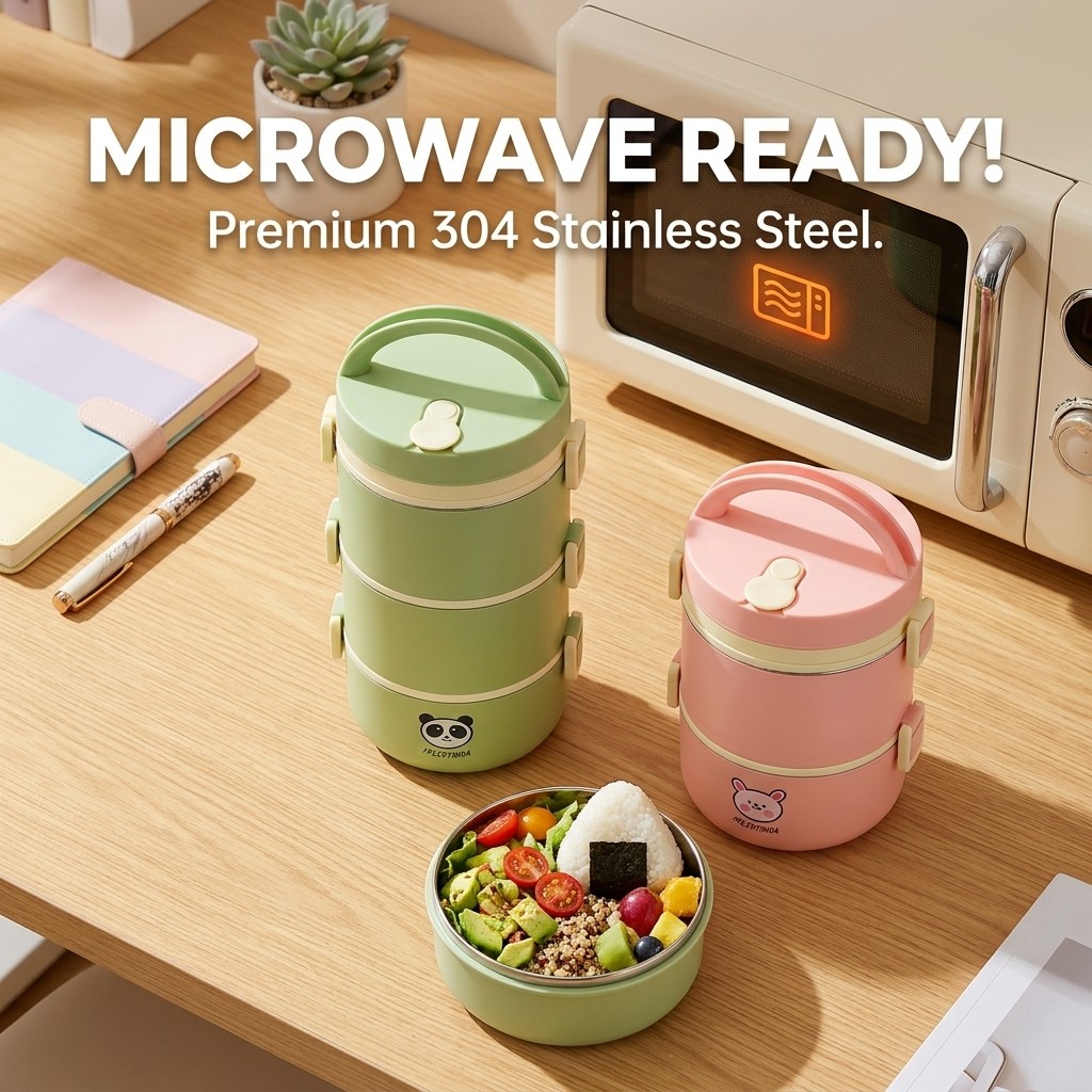 304 Stainless Steel Thermal Lu - Bento Box Two Tier recension och pris