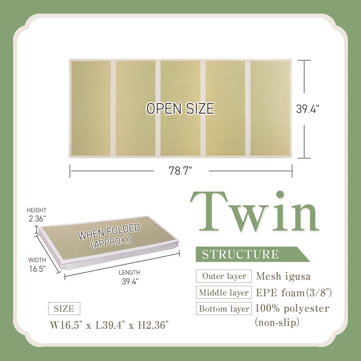 Tatami Mat – Foldable Japanese - Tatami Mat Rush recension och pris