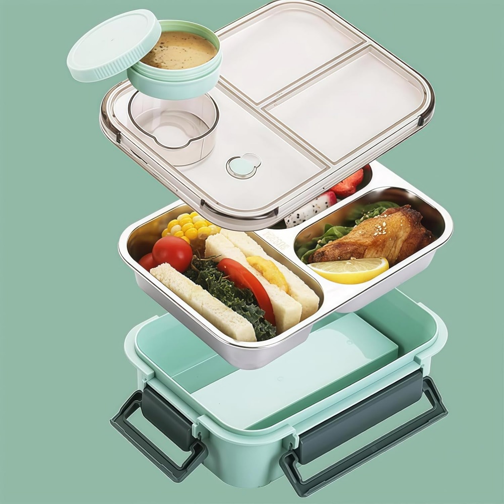 850ml Portable Lunch Boxes for - Bento Box Two Tier recension och pris