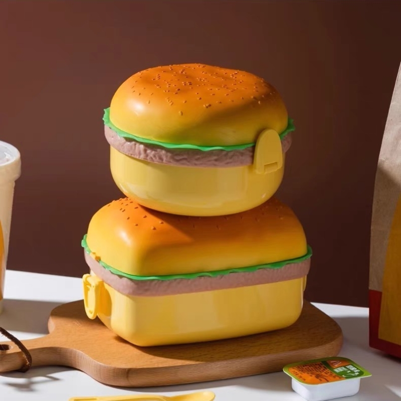 Hamburger Lunch Box Double Tie - Bento Box Two Tier recension och pris
