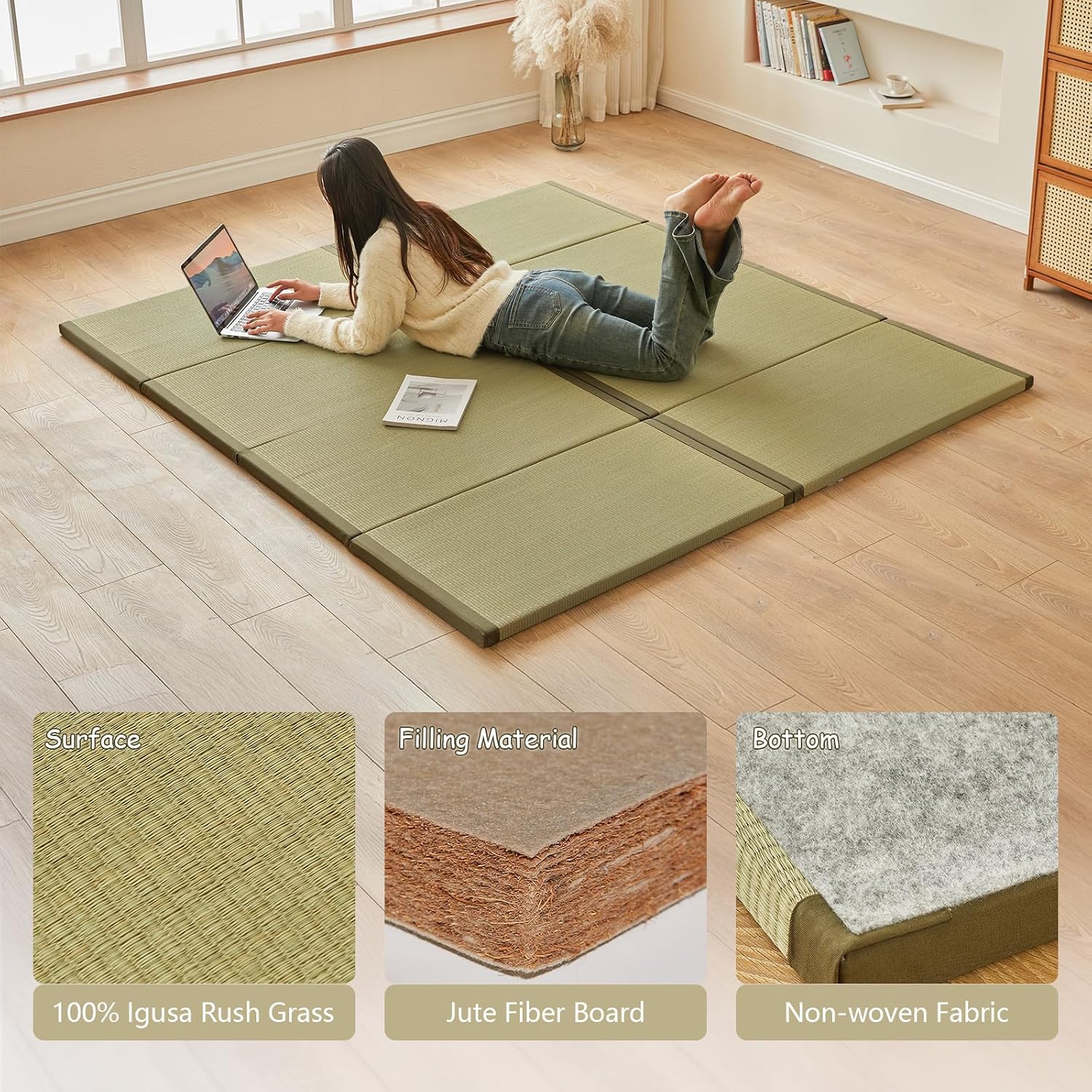 Japanese Traditional Tatami Ma - Tatami Mat Rush recension och pris