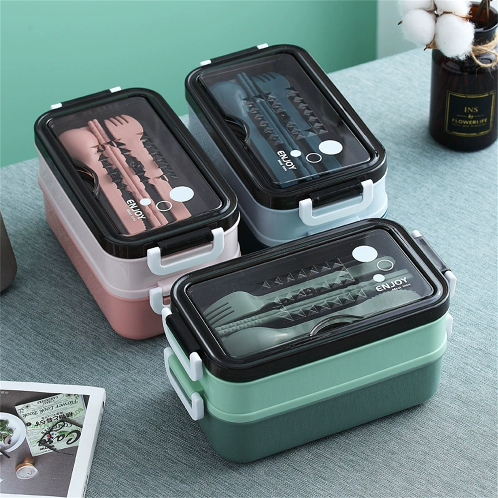 1pack Lunch Box Double-layer P - Bento Box Two Tier recension och pris